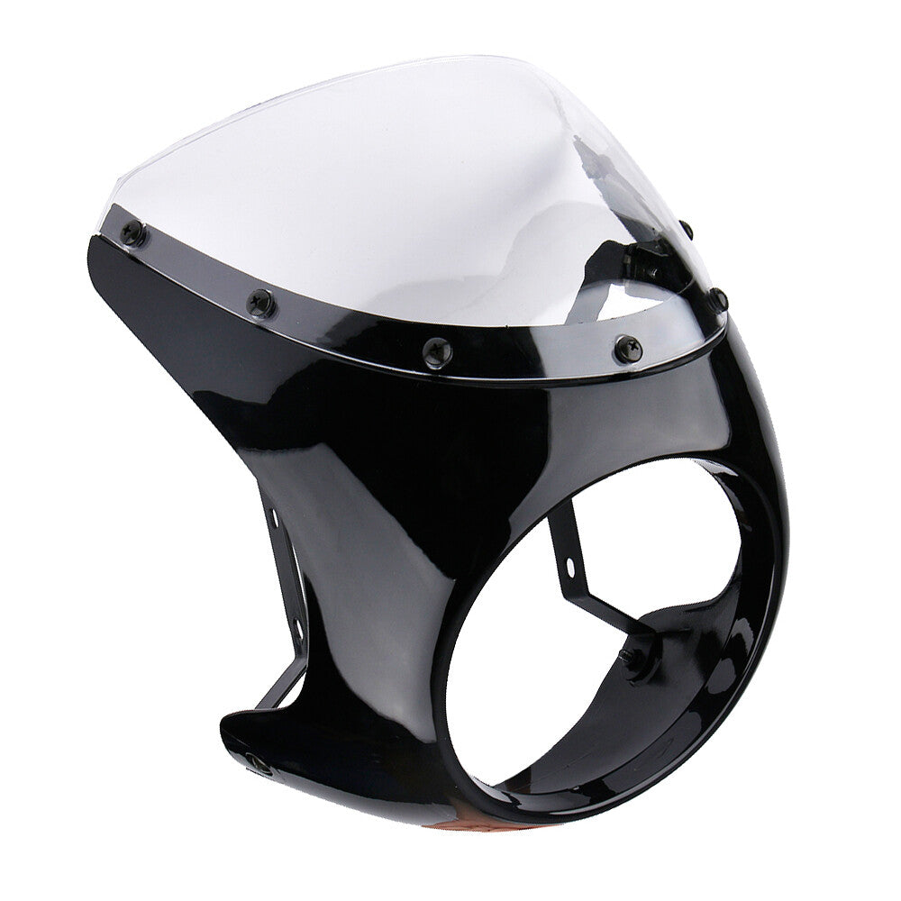 7-inch universal motorcycle headlight windshield clear glass suitable for Cafe Racer