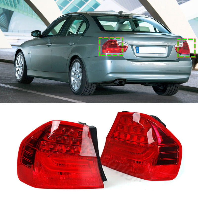 Pair Rear Tail Lights Stop LED Light for BMW 3 SERIES E90 2008 2009-2011
