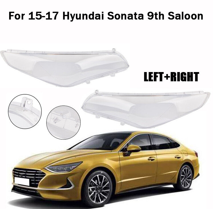 Headlight lens protective cover (left + right) suitable for 2015-2017 for Hyundai Sonata 9