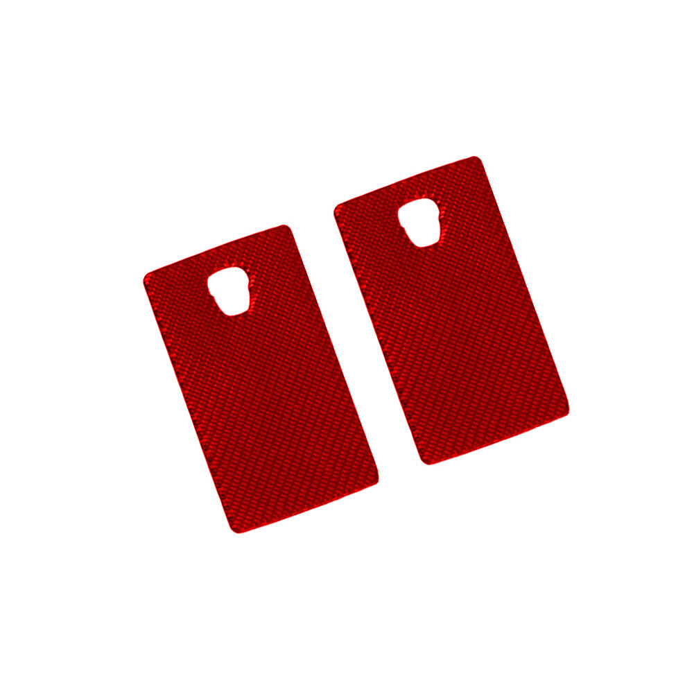 2Pcs Red Carbon Fiber OBD Interface Panel Trim Cover for Porsche 718 2016-2022