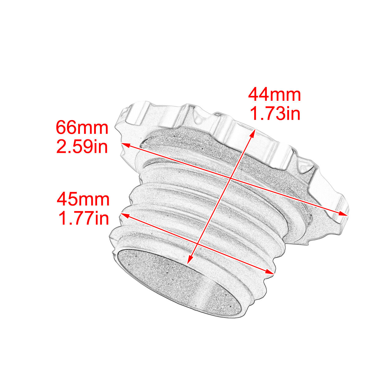 CNC Vented Gas Fuel Tank Cap Right-Hand Thread Fit for Harley Road King Softail