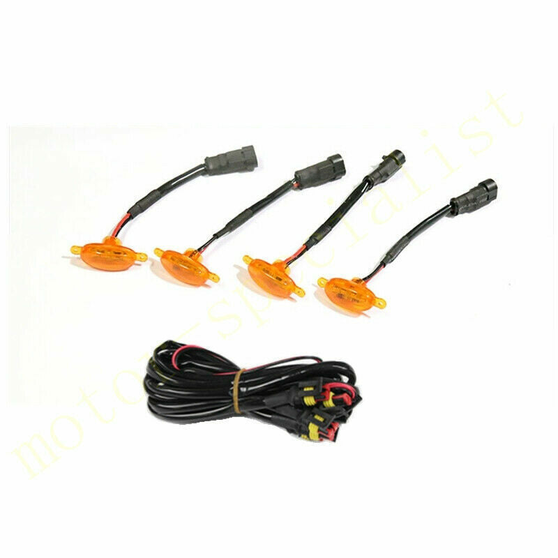 for GMC Terrain 2018-2024 Front Grille yellow LED Light Style DRL Lamp