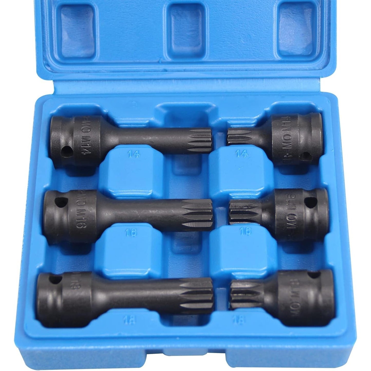 1/2-inch Drive SPLINE BIT Stamped Pocket Set M14 M16 M18 for Volkswagen , for Audi , Seats and for SKODA