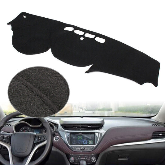 Dash Mat Dashboard Cover Dashmat Polyester for Chevrolet Malibu 2016-2017 Black