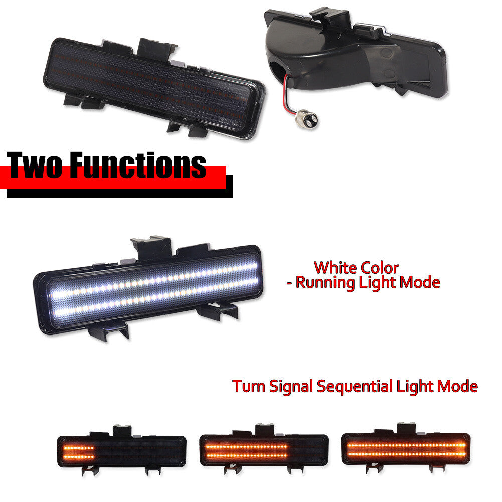 Smoke Switchback LED Front Lights for 83-94 for Chevrolet Blazer 82-93 S10