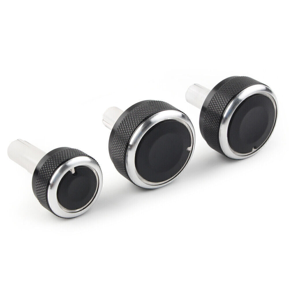 3Pcs Air Conditioner A/C Switch Panel Control Knob Fit for VW for Golf MK4 for Passat B5