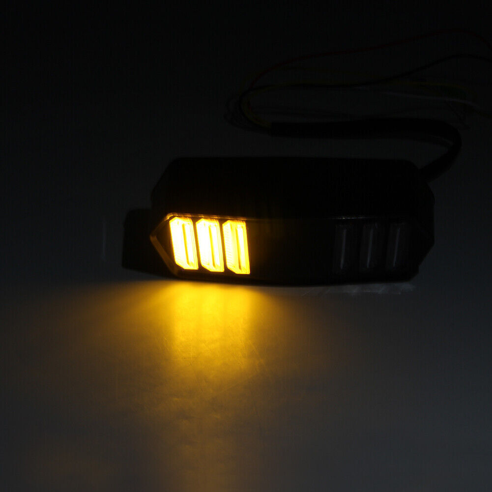 Motorcycle LED Brake Tail Light Rear Turn Signal Fit for Honda MSX 125 CBR650F Black