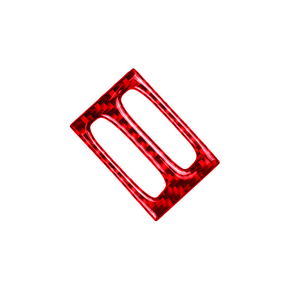 Red Carbon Fiber Central Vent Outlet Trim for Mercedes-Benz W204 11-13
