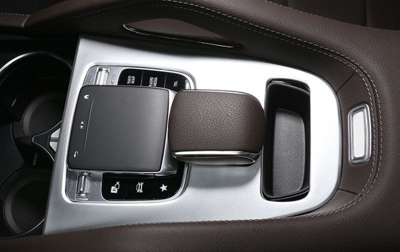 for Benz GLE GLS 2020-2023 Matte Silver Central Console Gear Shift Cover Trim 1P