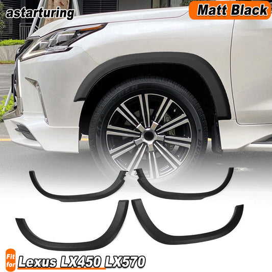 for Lexus LX450 LX570 2007-19 Side Wheel Eyebrow Arch Fender Flares Molding Trim