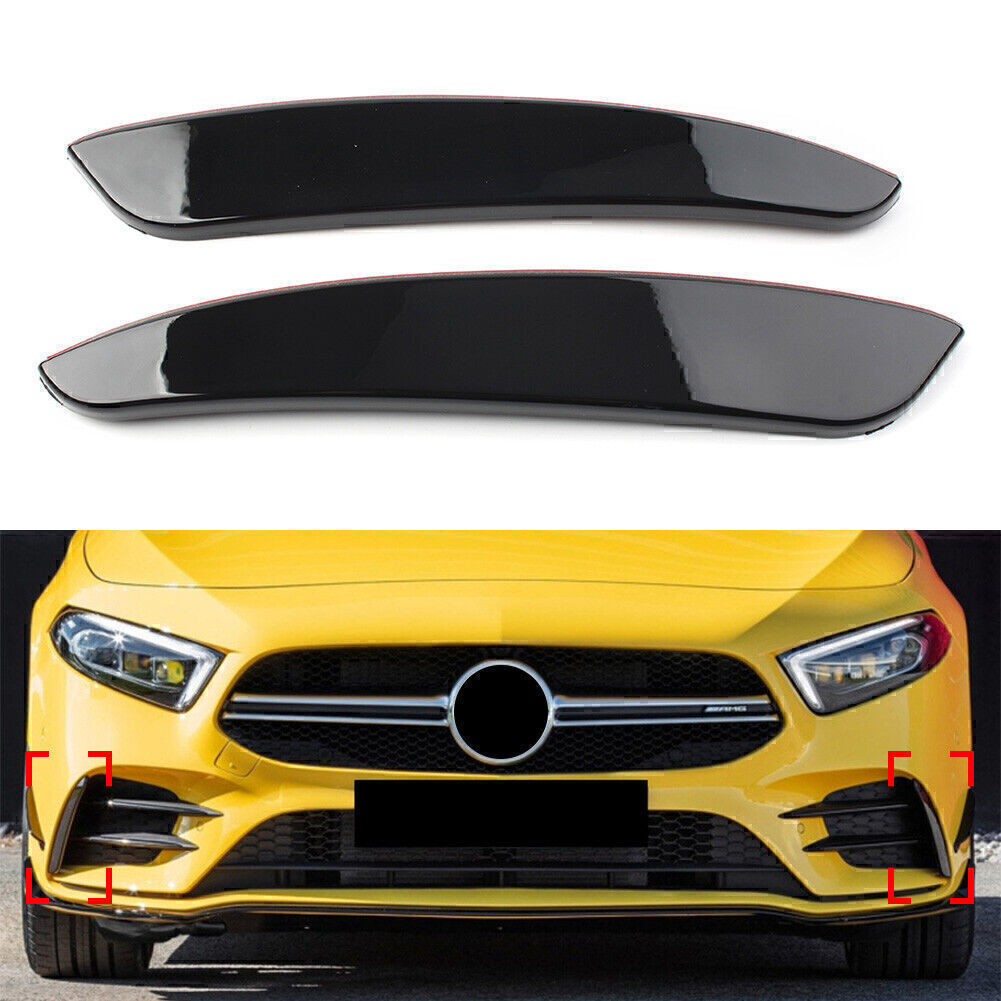 Car Bumper Fin Canard Splitter Diffuser Lip Spoiler for Benz A-Class W177 A200