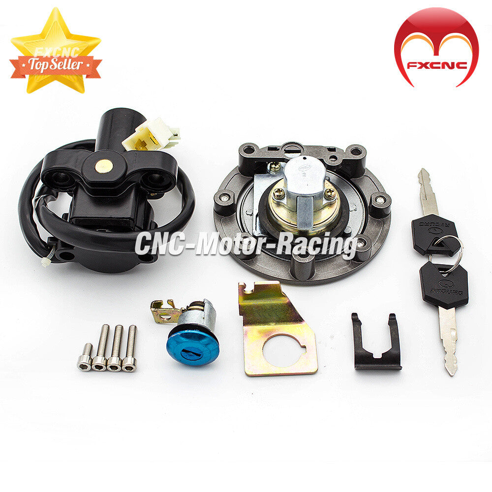 Fuel cap ignition switch, for seat lock, and key set suitable for Yamaha YZF R1 R6 2000 - 11