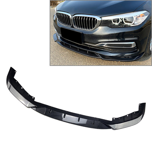 Front Bumper Lip Spoiler Splitters for BMW 5 Series G30 525i 530i 2017-20 Carbon