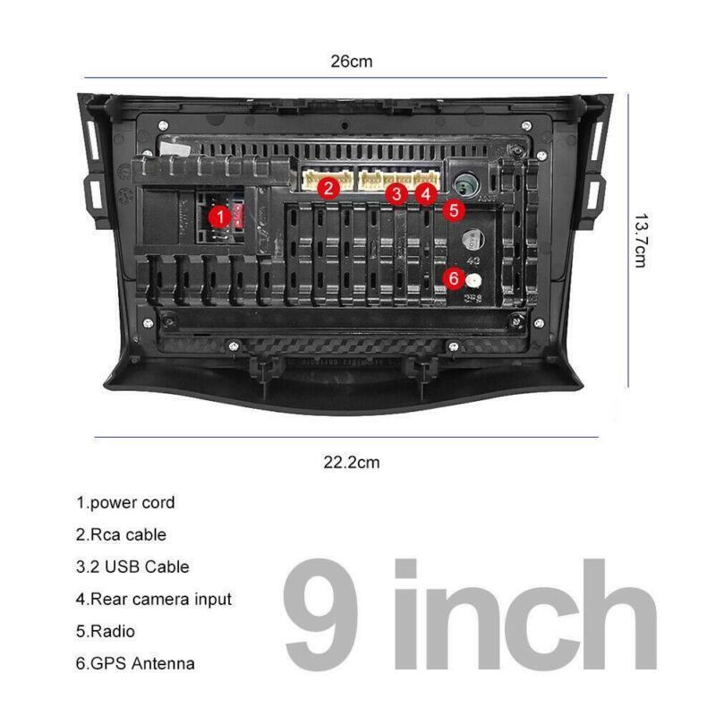 for Toyota RAV4 2007-2012 Car Radio Stereo 8inch Android 9.1 GPS Wifi+AHD Camera