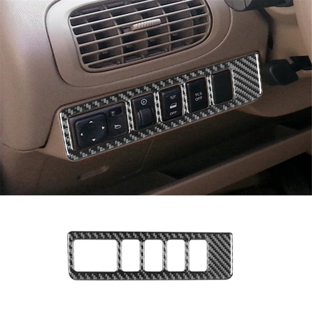 Rearview Mirror TCS Control Button Trim Carbon Fiber for Nissan Quest 2004-2006