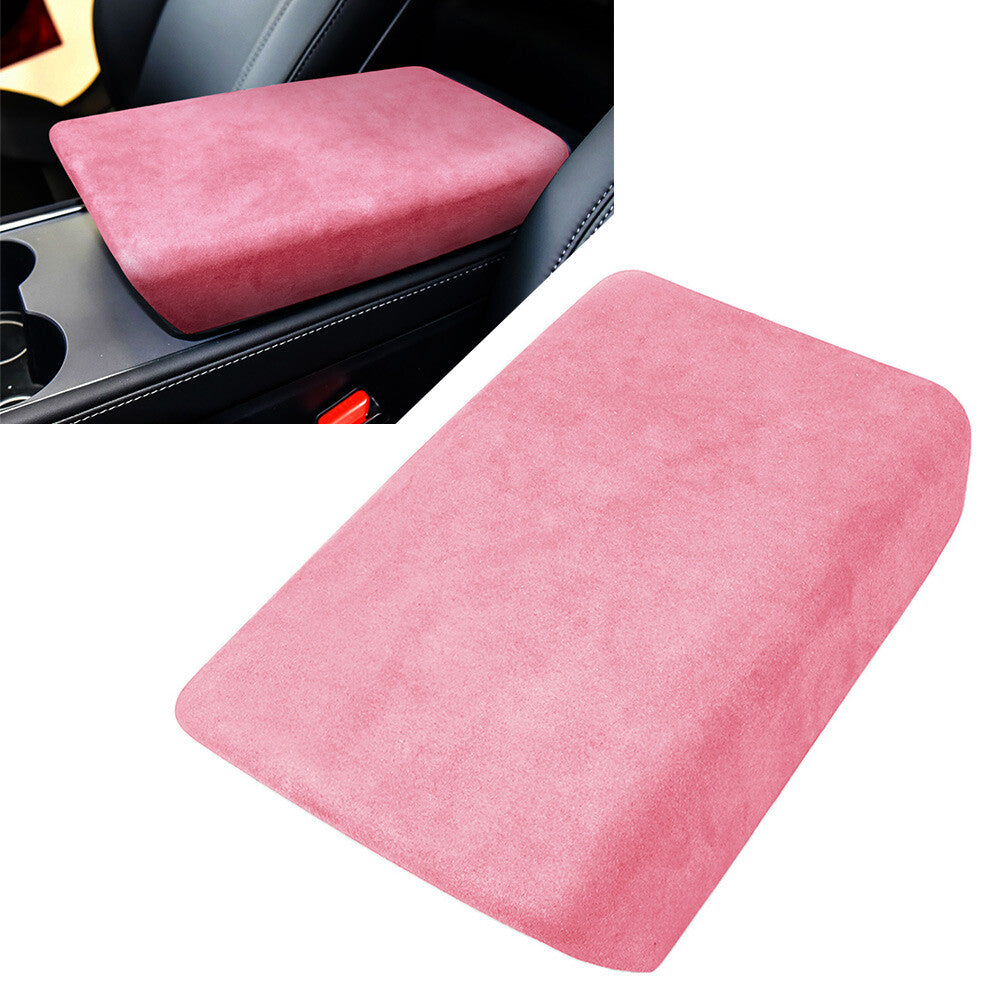 for Tesla Model 3 2017-22 Central Console Armrest Box Protective Suede Cover