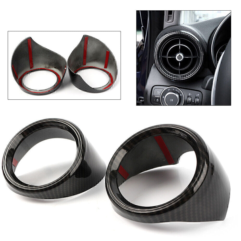 Dashboard Air Outlet Vent Tirm fit for Alfa Romeo Giulia 2017-2018 Carbon Fiber Car