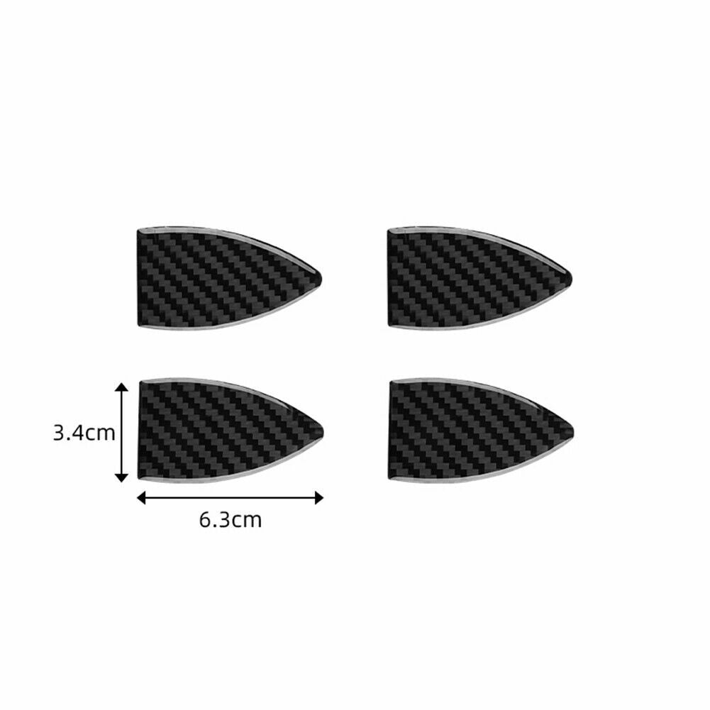 Carbon Fiber Inner Door Handle Bowl Panel Cover Fit for Toyota RAV4 2006-11