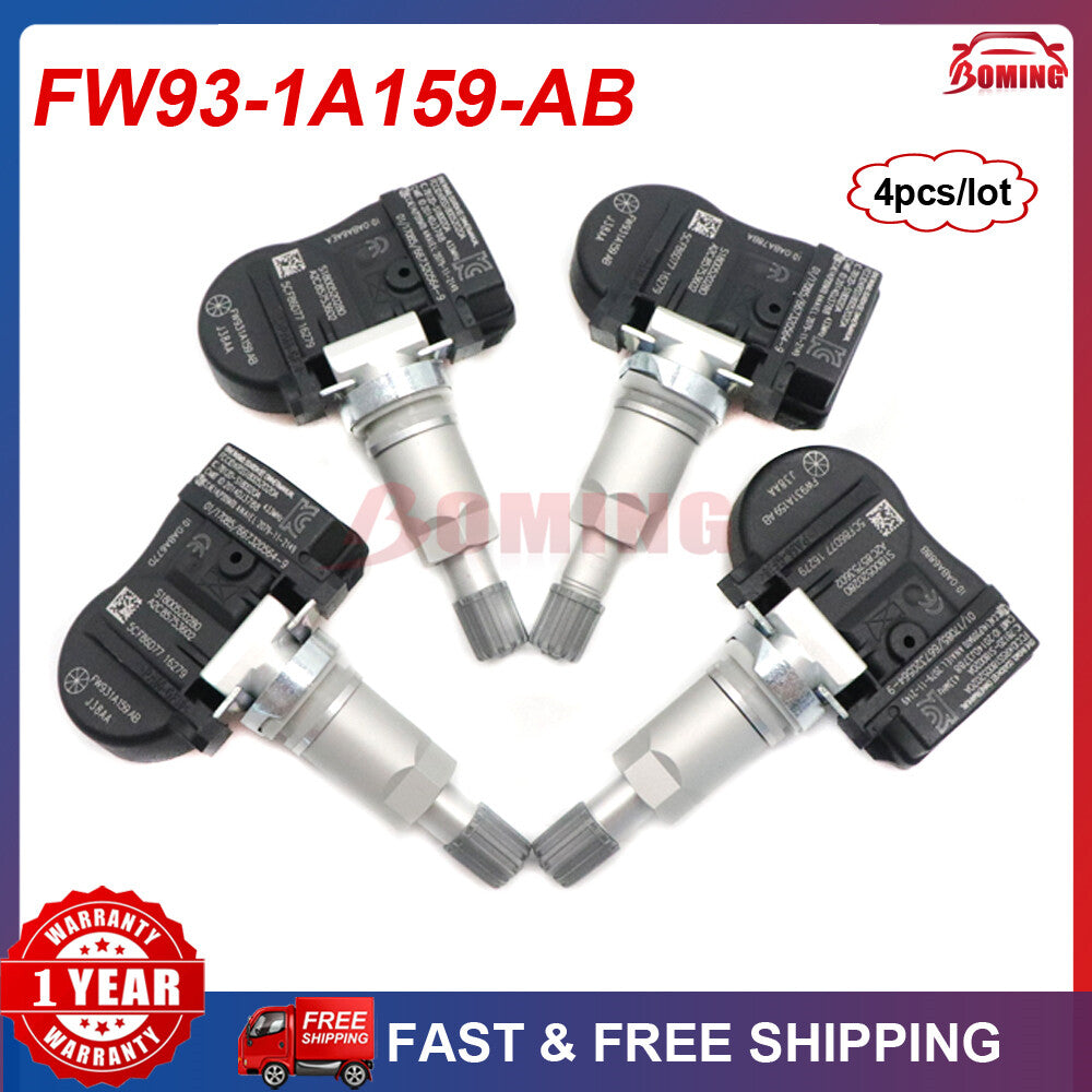 4x TPMS Tire Pressure Monitor Sensor for Land Rover Discovery LR4 FW93-1A159-AB