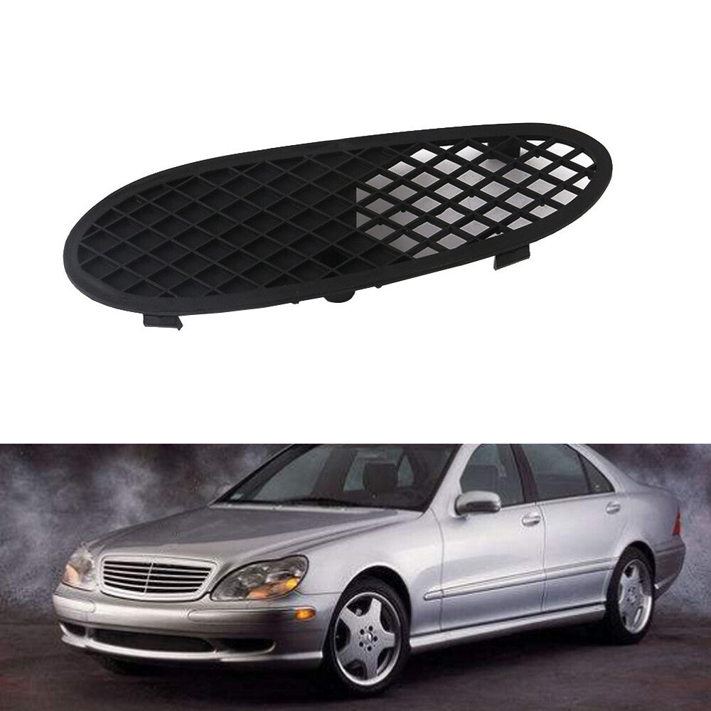 Front Left Bumper Cover Lateral Grill Black Replacement For S-Class W220