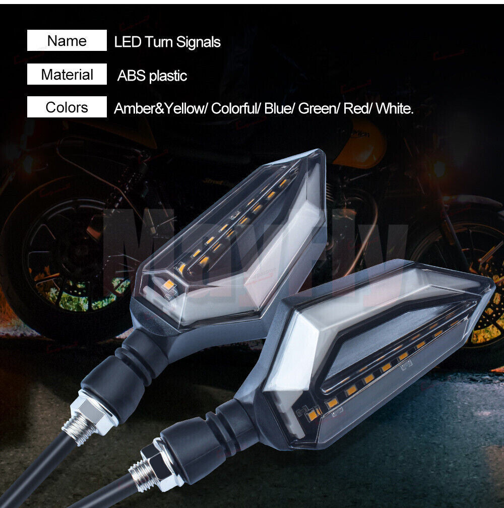 LED Turn Signal Lights Blinker IndicatorsFit for ZX6R ZX9R ZX12R ZX10R ZX7RR H2