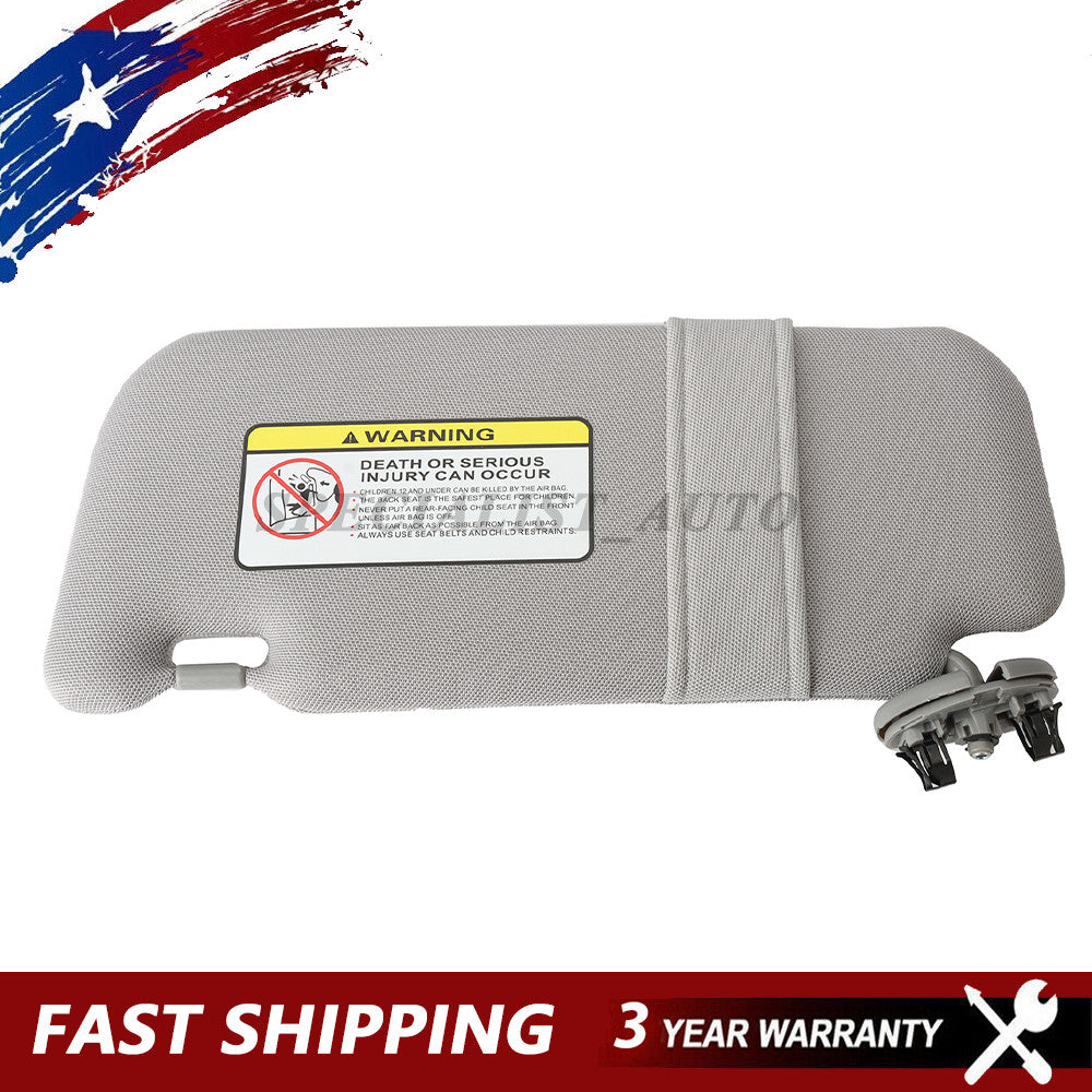7431012L80B0 For 2009-13 for Toyota for Corolla Sun Visors Right Gray With Mirror