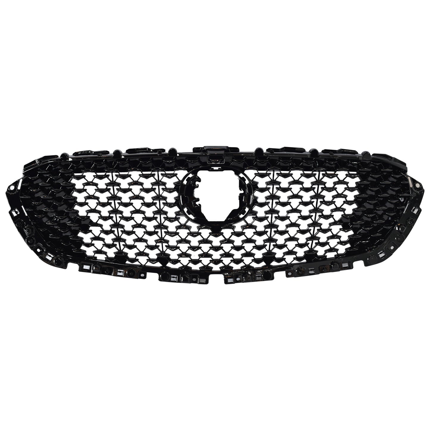 For 2020-2023 for Mazda CX-30 Gloss Black Front Grille Molding Front Grille Trim