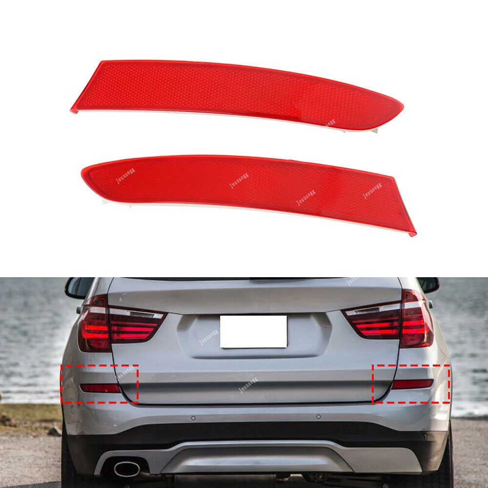 Rear RL Bumper Reflector Strip Cover for BMW F25 X3 Series 2014 2015 2016 2017