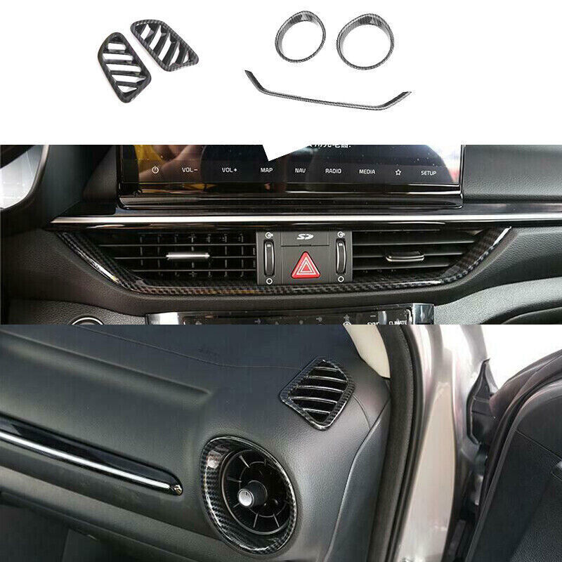 9x for Kia Forte/K3 2019-23 ABS Carbon Fiber Pattern Interior Full SET Trim Kit