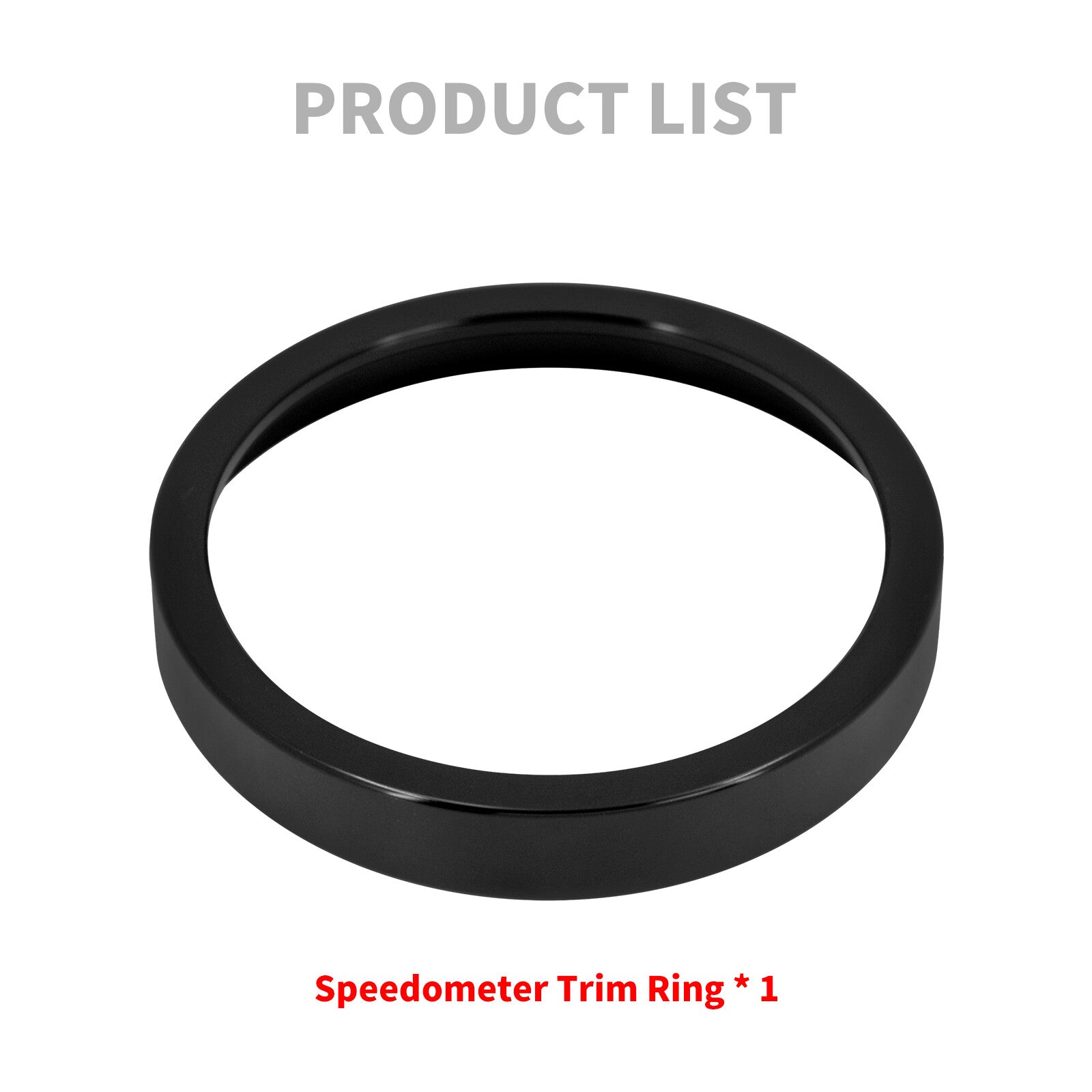 Black Speedometer Gauge Accent Trim Ring Fits for Harley Dyna Road Electra Glide