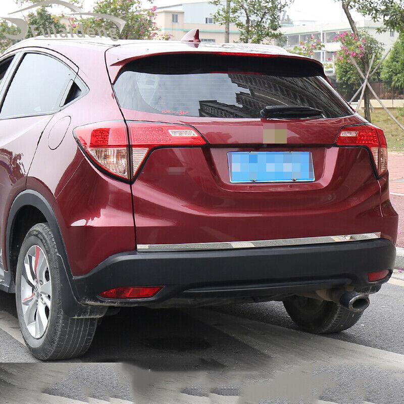 for Honda Vezel HR-V 2016-2020 STAINLESS REAR TRUNK TAILGATE DOOR LID COVER TRIM