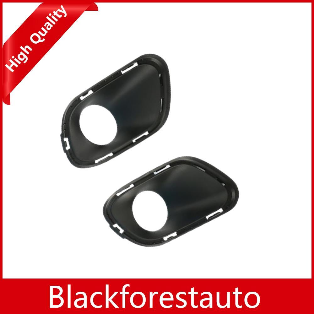 2Pcs Front Left Right Bumper Fog Light Bezel for Jeep Cherokee 2014-2015 Black
