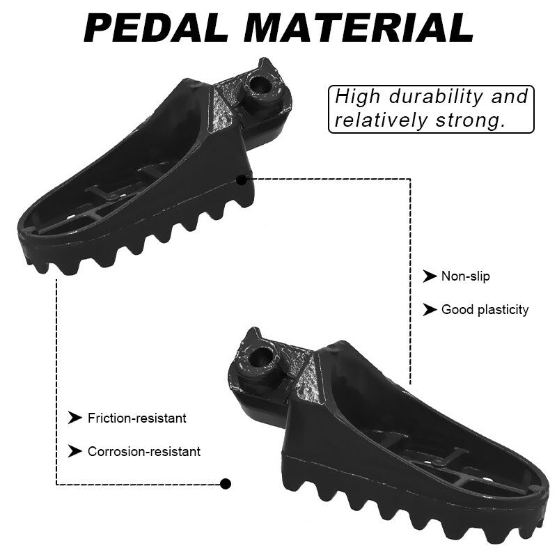2¡Á Motorcycle Foot Pegs Pedal Rear Wide Fat Footrest 8mm Bolt for Honda for Yamaha