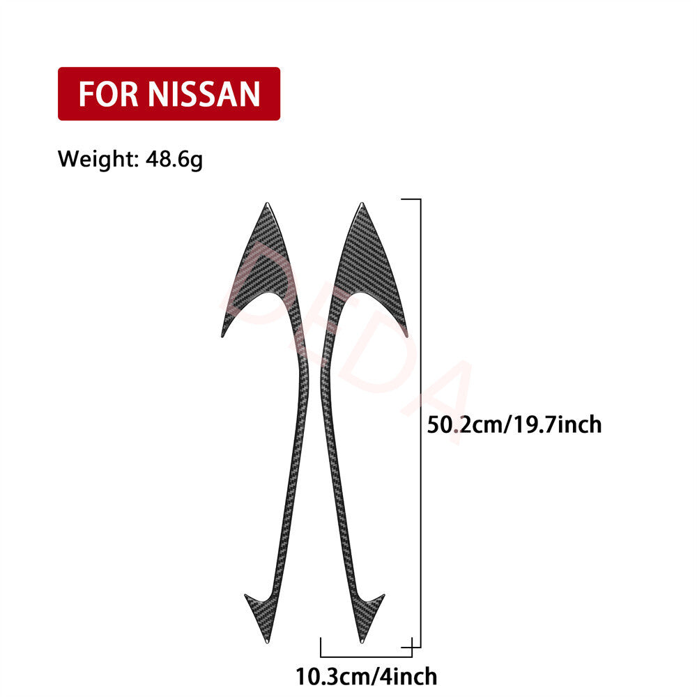 Carbon Fiber Front Door Armrest Storage Panel Trim for Nissan Altima Teana 13-18