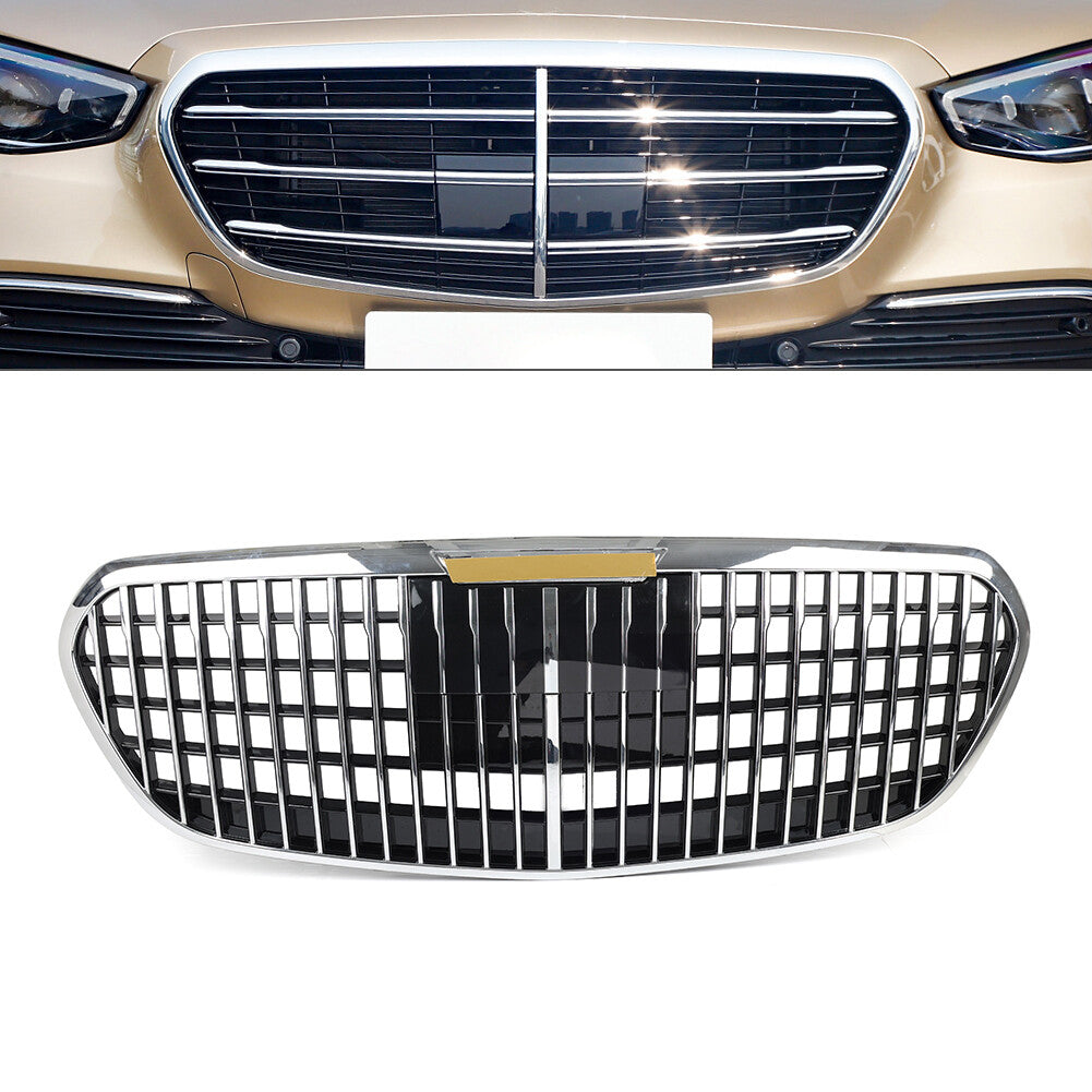 Front Bumper Radiator Hood Grille for Benz S Class W223 2021-2024