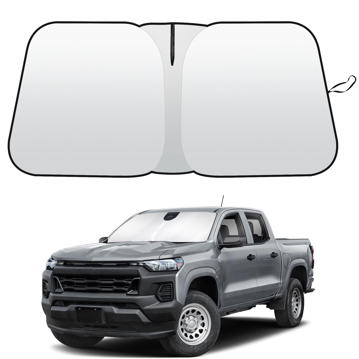 Fits 2023-2025 for GMC for Canyon Cab Front Windshield Sun Shade Foldable UV Block Cover