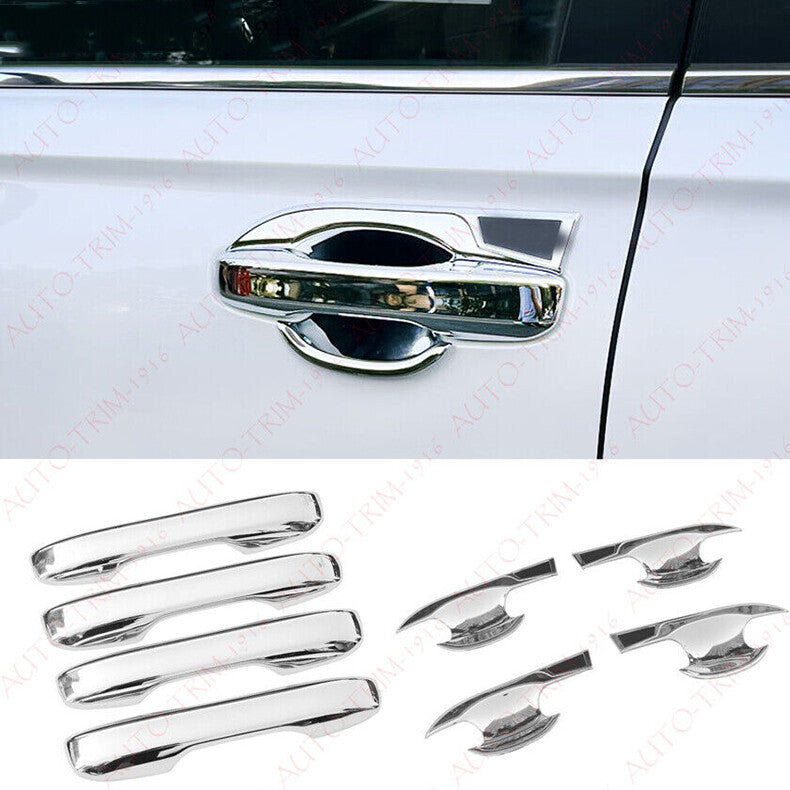 for Honda CR-V CRV 2023-2024 Chrome Car Door Handle Cover+Cup Bowl Combo Trim 8X