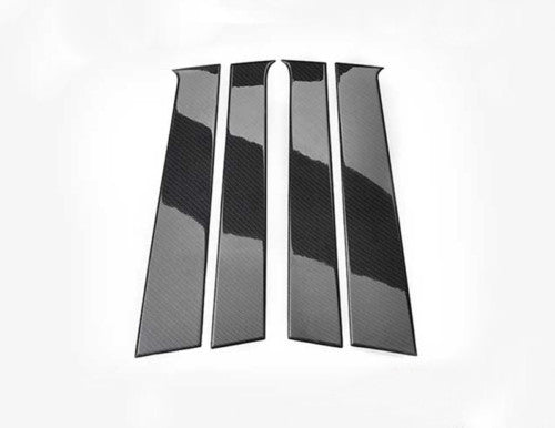for Honda HR-V HRV 2016-22 Carbon Fiber Style Pillar Post Door Window Strip Trim