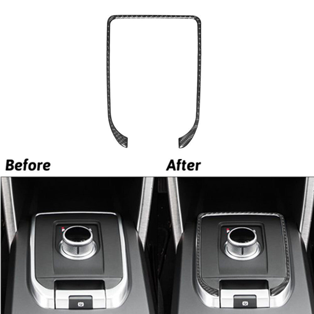 Carbon Fiber Shifter Console Frame Trim for Land Rover Discovery Sport 2015-2019