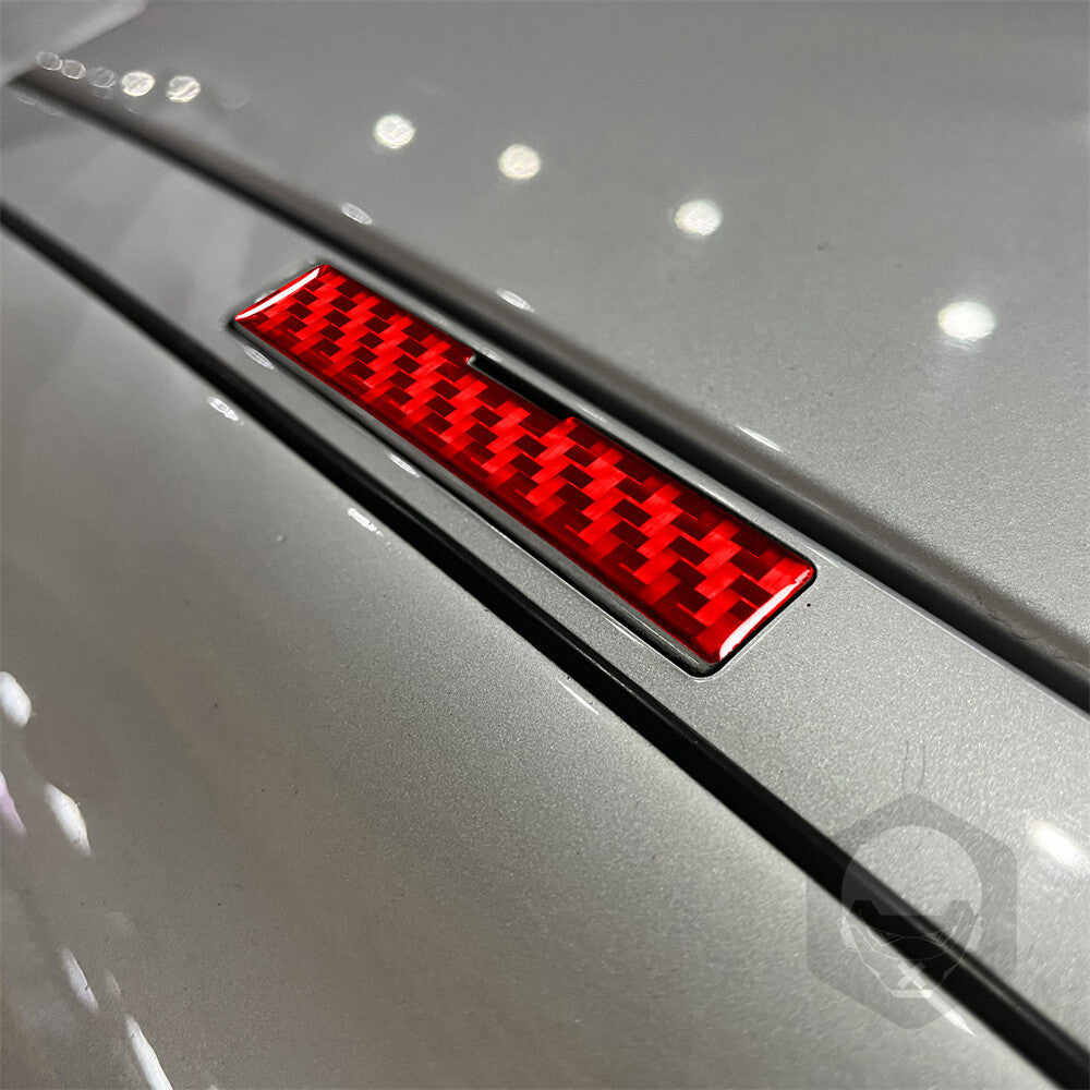 4¡ÁRed Carbon Fiber Car Roof Decoration Cover Fit for Benz CLS Class C219 2004-09
