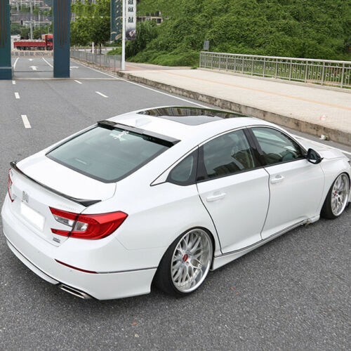 for Honda Accord 10th 2018-2022 Vip Glossy Black Rear Roof Top Spoiler Lip Trim