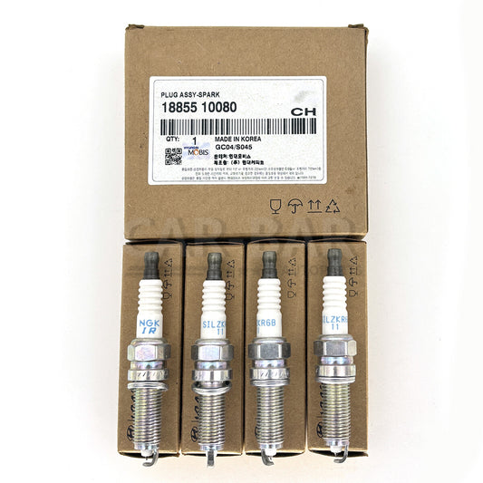 4PCS Spark Plug 18855-10080 for Hyundai for Elantra for Genesis for Kia Borrego