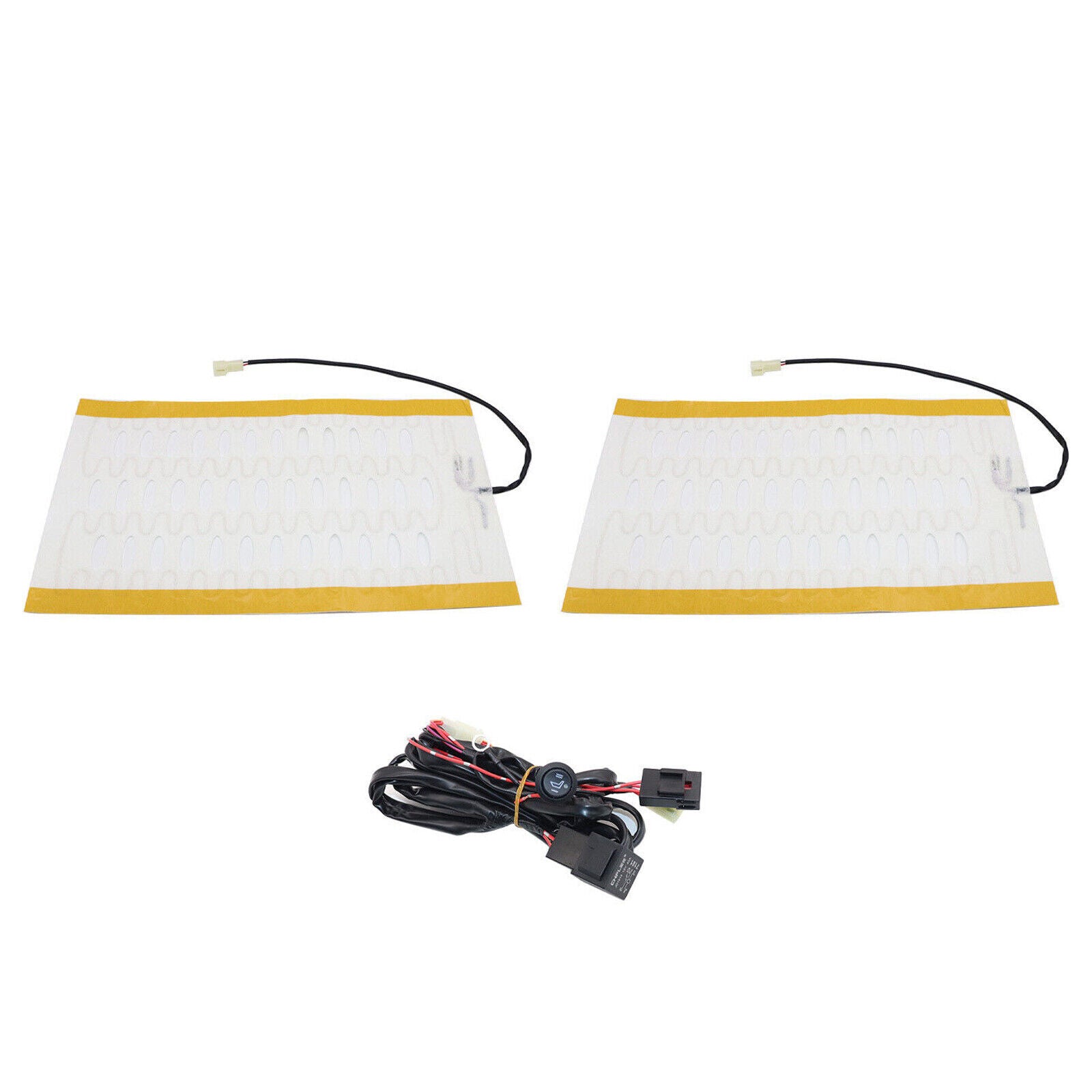 1Seat Universal Carbon Fiber Car Heated for Seat Heater Kit with Round Switch 12VIW
