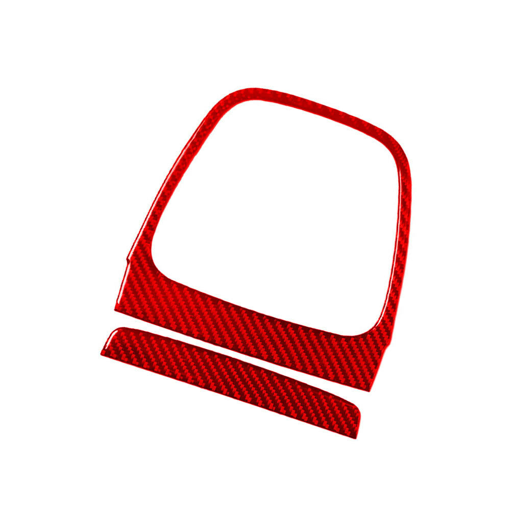 2Pcs Red Carbon Fiber Above Console Storage Cover for Chevrolet Sonic 2012-2016