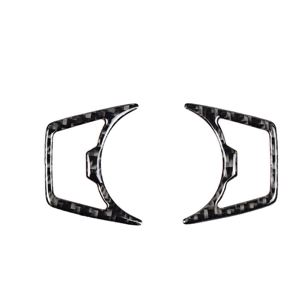 Carbon fiber headlight switch button cover trim for Ford F-150 2015 - 2020