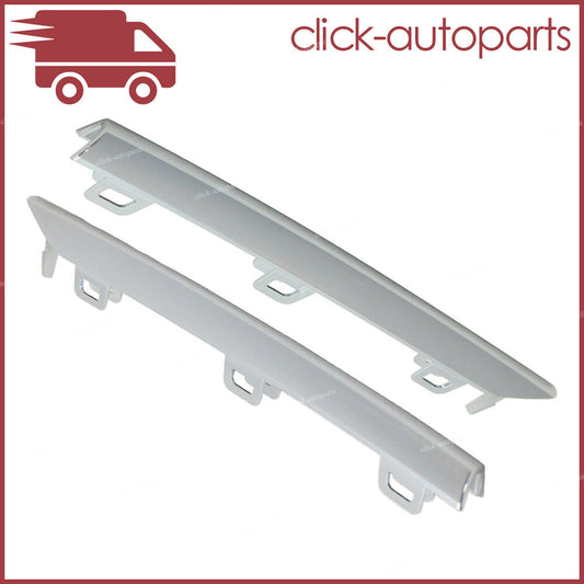2Pcs Fits for Cadillac ATS 2013-14 Chrome Front Bumper Trim Bezel Insert LeftRight