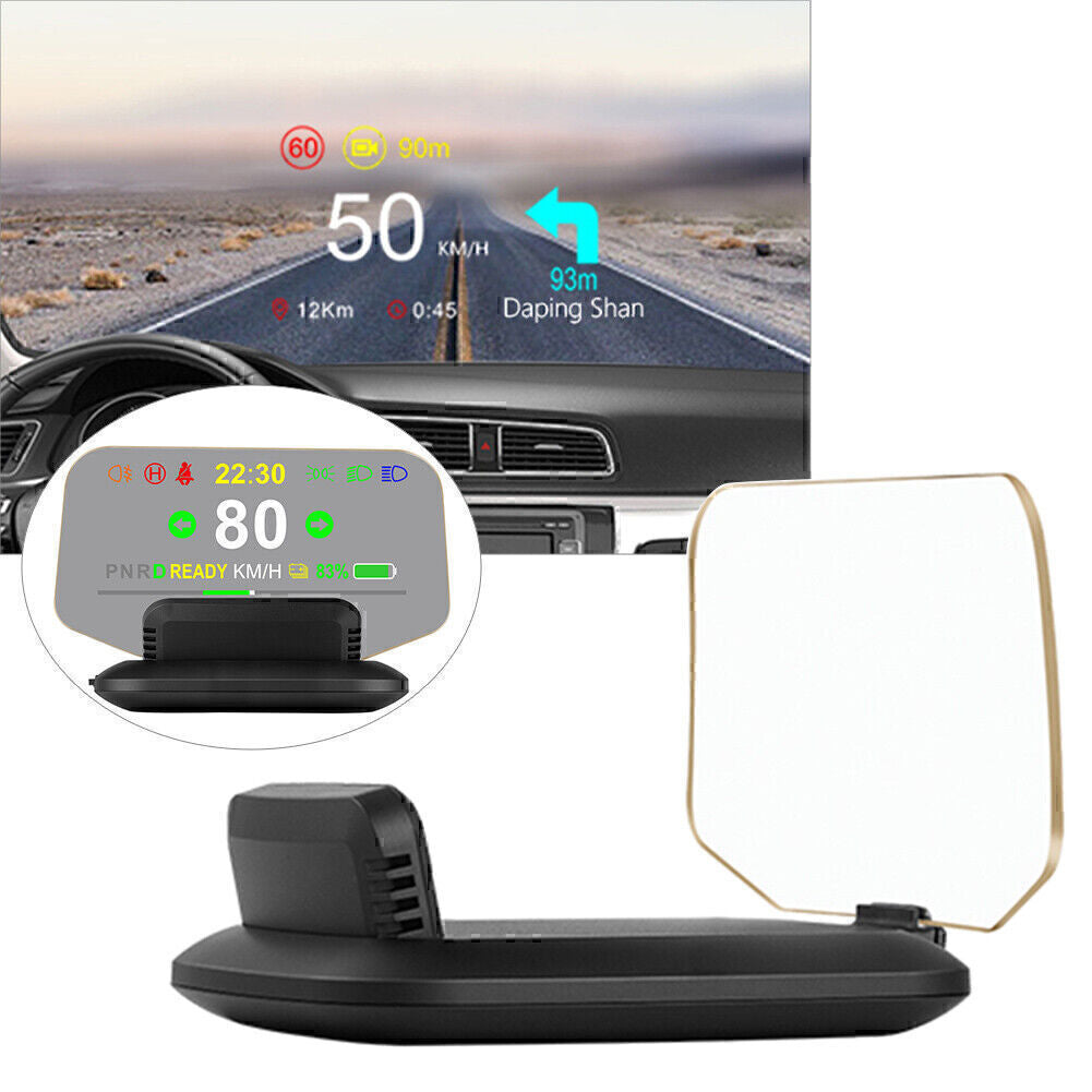 for Tesla Model 3 Y Head Up Display OBD Speedometer Gauge Battery Power Display