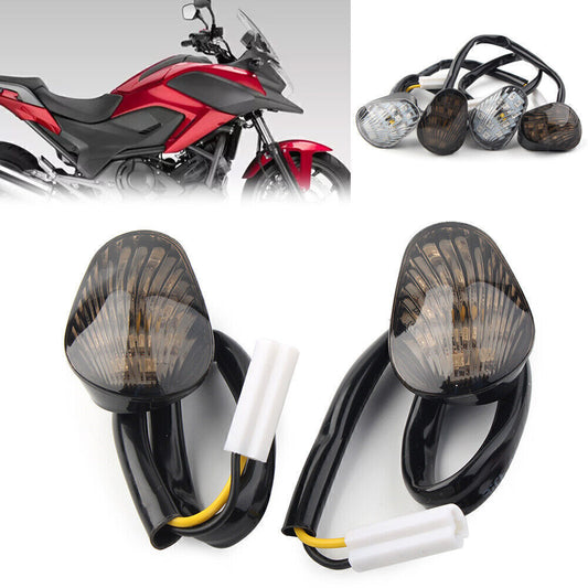 for Yamaha YZF R1 02-08 R6 03-14 R6S Smoke Flush Mount Amber Turn Signals Lights