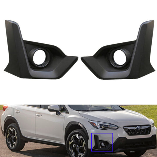 Front Bumper Fog Lamp Frame Trim Cover for Subaru XV Crosstrek 2021 2022
