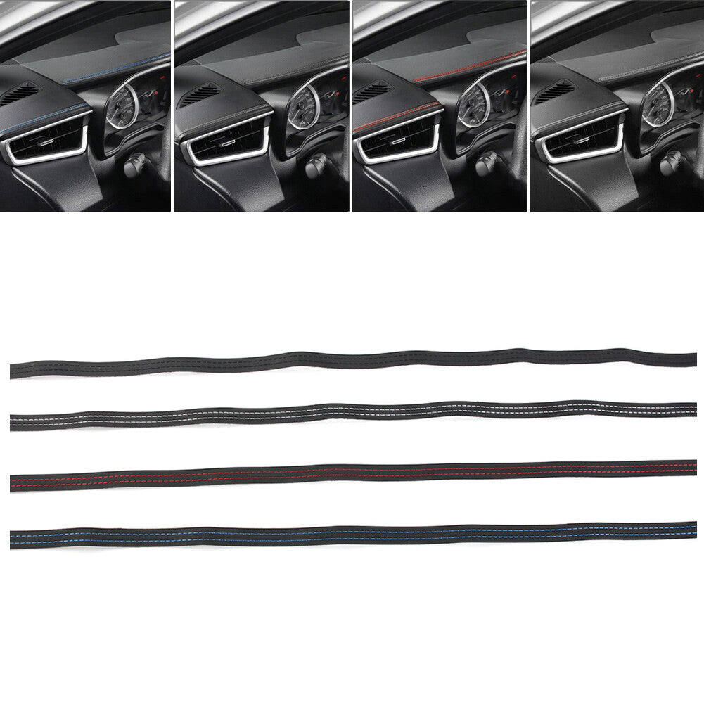 Car Moulding Trim PU Leather Braid Decorative Line Strip For Door Dashboard Car